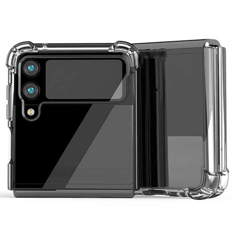 Capa Para Samsung Galaxy Z Flip 4 De Couro Cantos Reforçados Sem Costura