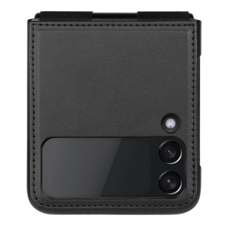 Capa Para Samsung Galaxy Z Flip 4 De Couro Couro E Suporte Nillkin