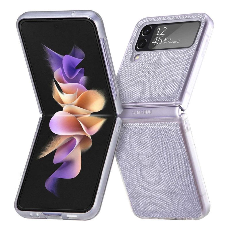 Capa Para Samsung Galaxy Z Flip 4 De Couro Estilo Cobra Em Silicone Transparente