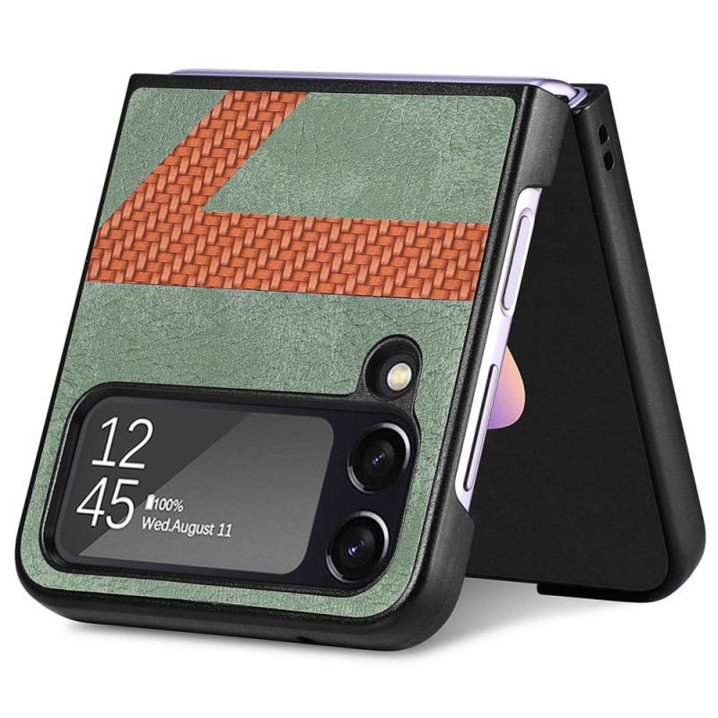 Capa Para Samsung Galaxy Z Flip 4 De Couro Estilo Couro Design Z