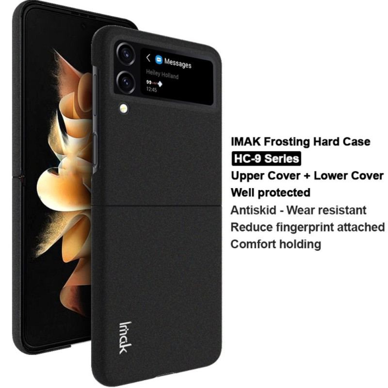 Capa Para Samsung Galaxy Z Flip 4 De Couro Matt Surface Imak