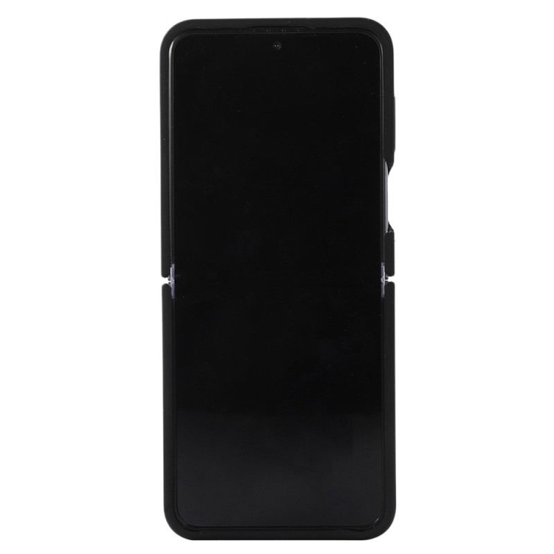 Capa Para Samsung Galaxy Z Flip 4 De Couro Silicone Líquido Com Anel