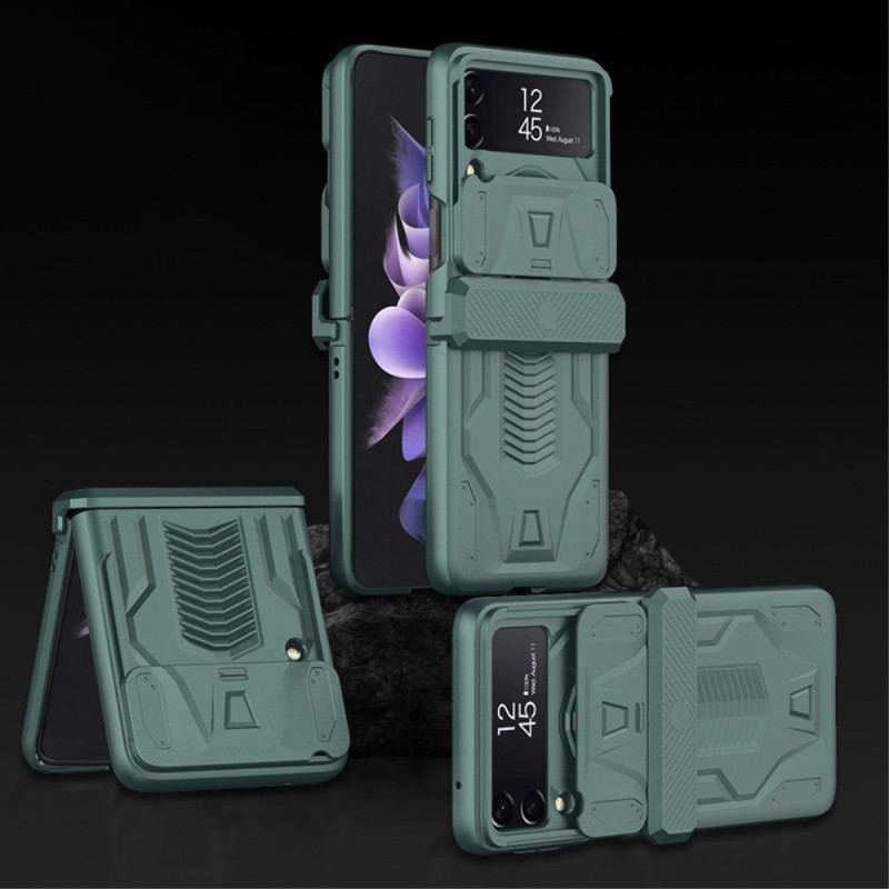 Capa Para Samsung Galaxy Z Flip 4 De Couro Ultra Resistente Gkk