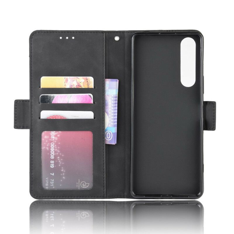 Capa De Couro Para Sony Xperia 1 II Multi-card Premier Class