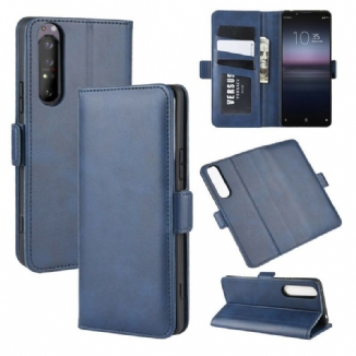 Capa Flip Para Sony Xperia 1 II De Couro Aba Dupla