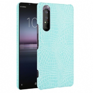 Capa Para Sony Xperia 1 II Efeito Pele De Crocodilo