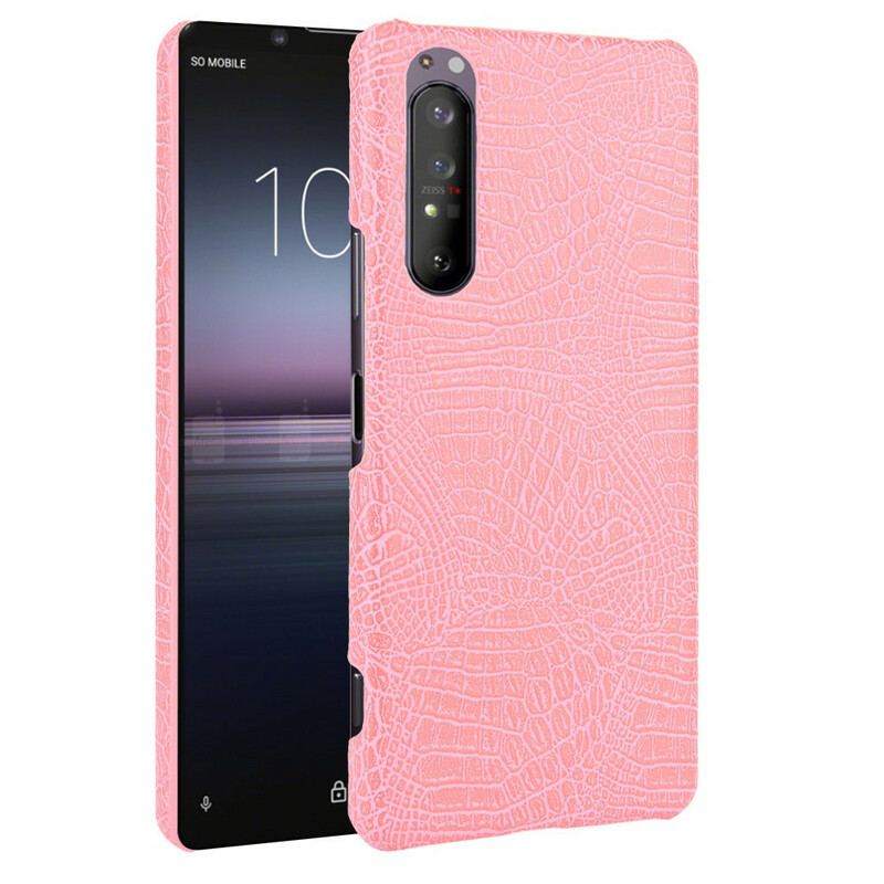 Capa Para Sony Xperia 1 II Efeito Pele De Crocodilo