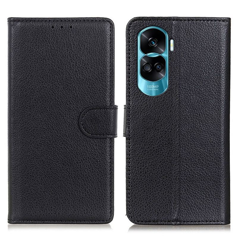 Capa Flip Para Honor 90 Lite Couro Sintético Tradicional