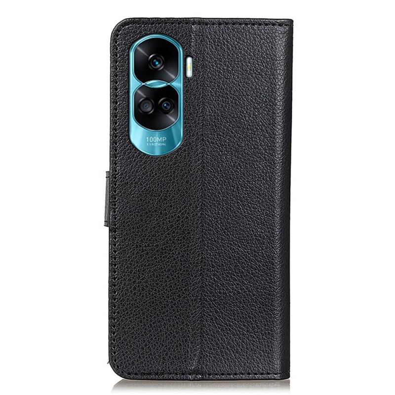 Capa Flip Para Honor 90 Lite Couro Sintético Tradicional