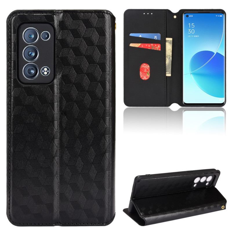 Capa De Celular Para Oppo Reno 6 Pro 5G Flip Cubos 3d