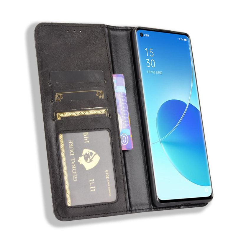 Capa De Celular Para Oppo Reno 6 Pro 5G Flip Estilizado