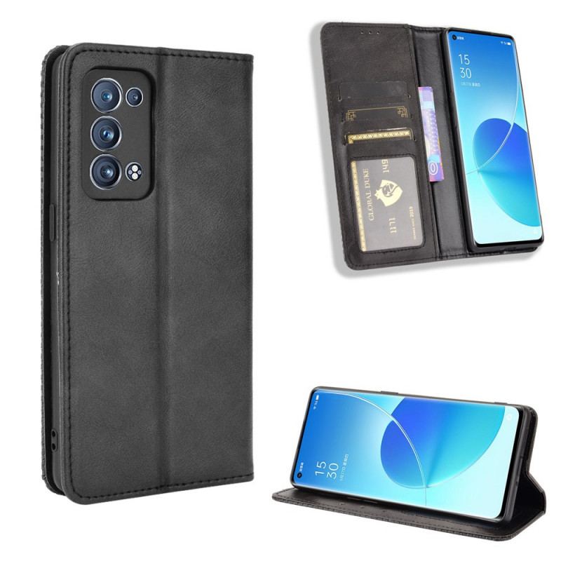 Capa De Celular Para Oppo Reno 6 Pro 5G Flip Estilizado