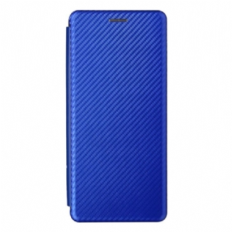 Capa De Celular Para Oppo Reno 6 Pro 5G Flip Fibra De Carbono E Correias