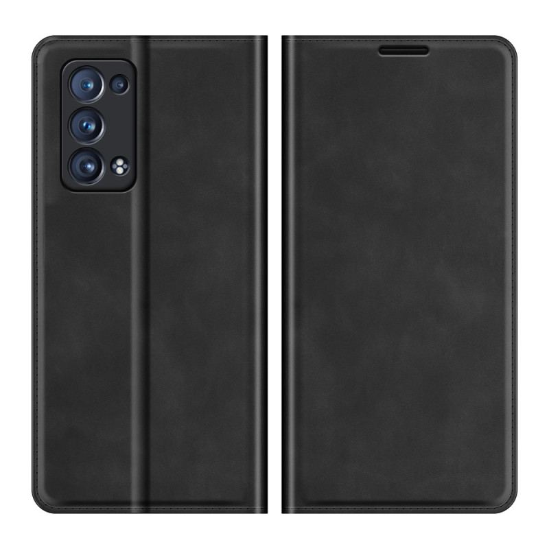 Capa De Celular Para Oppo Reno 6 Pro 5G Flip Suavidade Ao Toque Da Pele