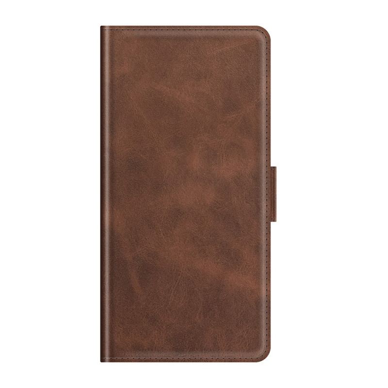 Capa De Couro Para Oppo Reno 6 Pro 5G Fecho Duplo Macio Skin-touch