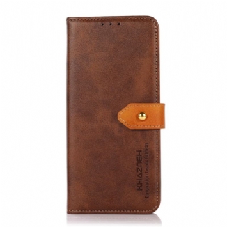 Capa Flip Para Oppo Reno 6 Pro 5G Fecho Dourado Bicolor Khazneh