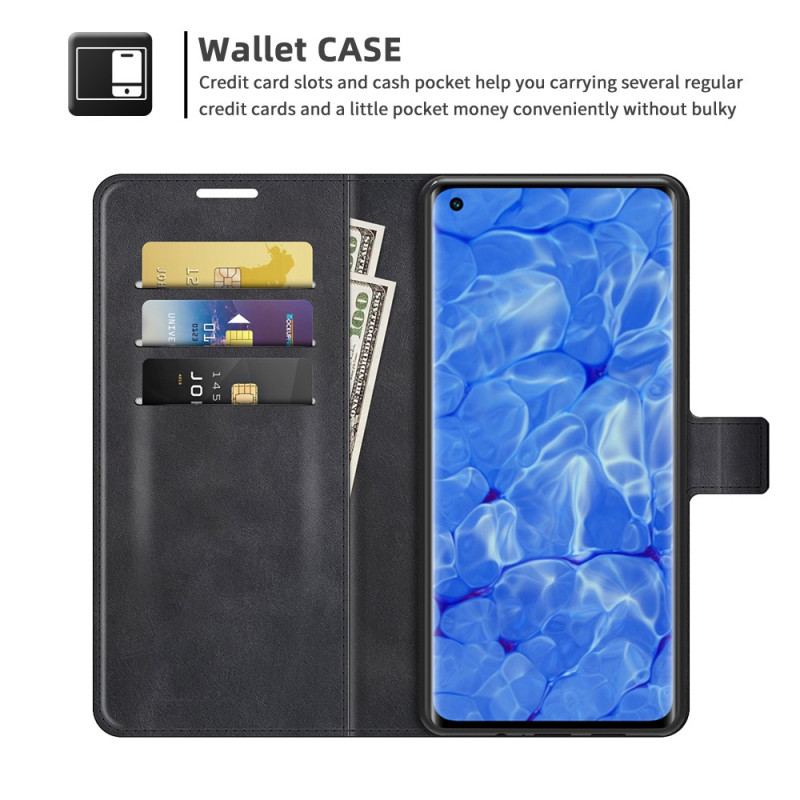 Capa Flip Para Oppo Reno 6 Pro 5G Suavidade Ao Toque Da Pele