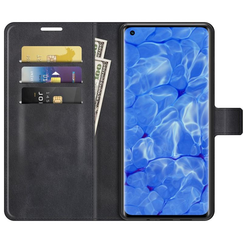 Capa Flip Para Oppo Reno 6 Pro 5G Suavidade Ao Toque Da Pele