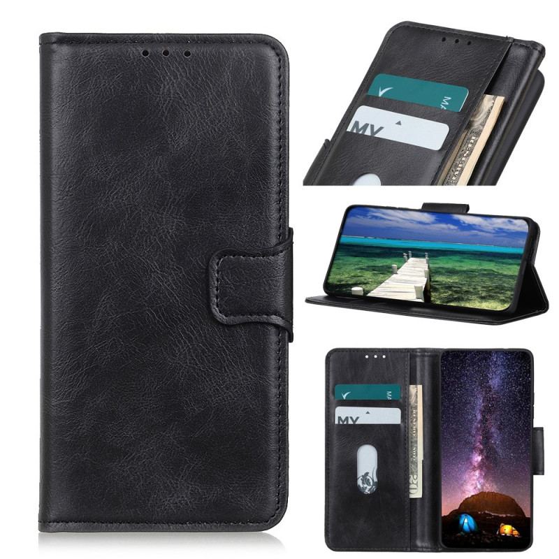 Capa Folio Para Oppo Reno 6 Pro 5G Cavalo Louco Preto