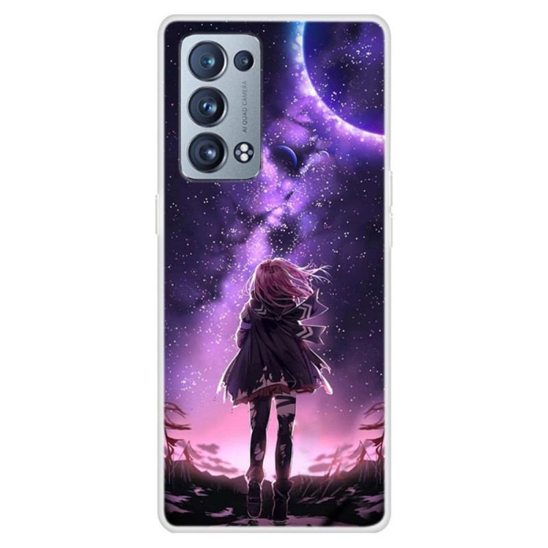 Capa Para Oppo Reno 6 Pro 5G Lua Violeta