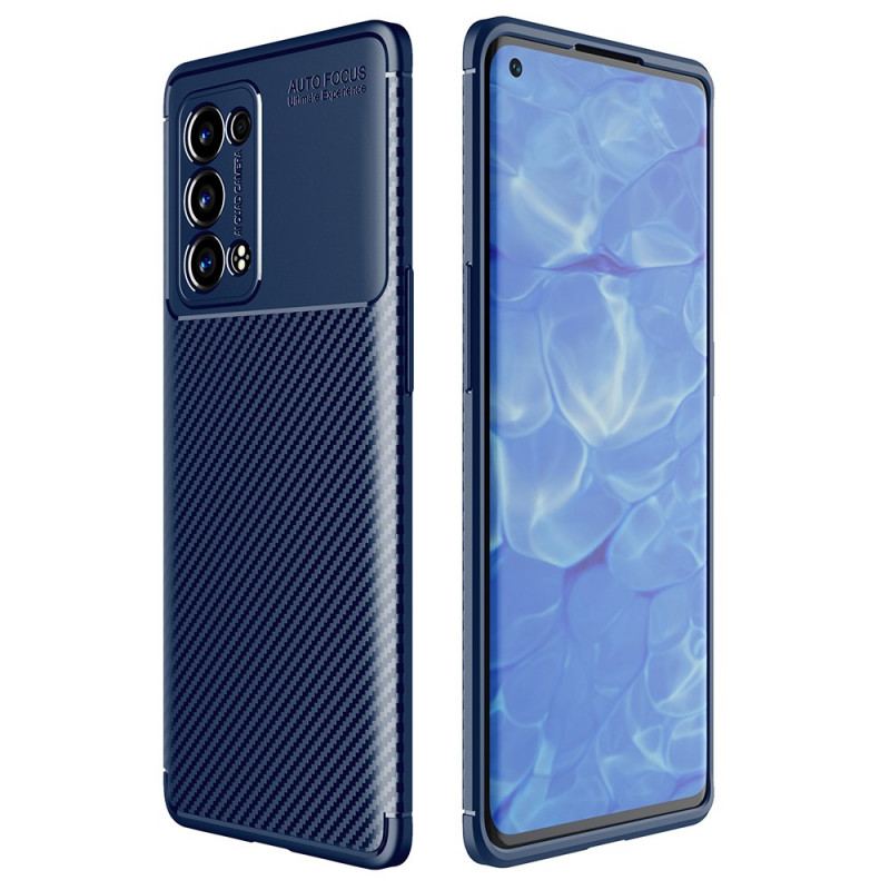 Capa Para Oppo Reno 6 Pro 5G Mangueira De Fibra De Carbono