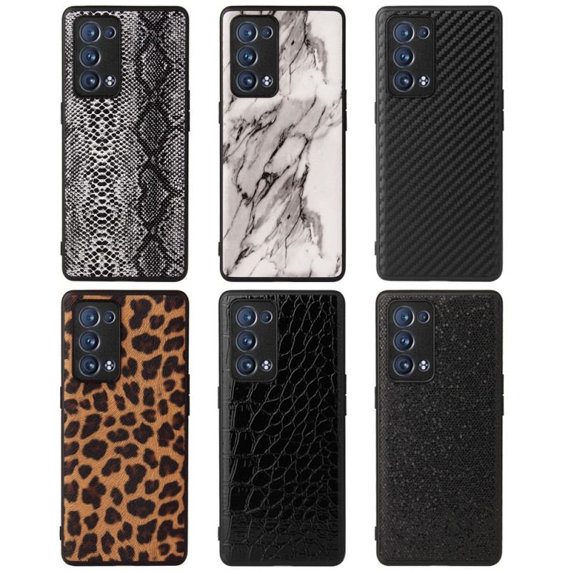 Capa Para Oppo Reno 6 Pro 5G Padrões E Animais