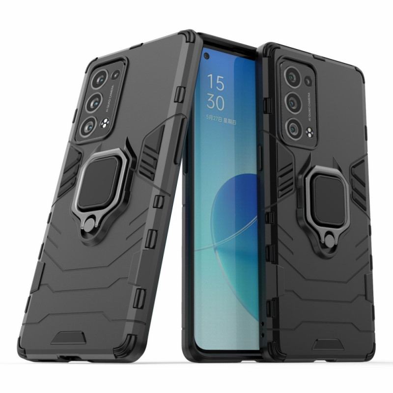 Capa Para Oppo Reno 6 Pro 5G Suporte De Anel Giratório