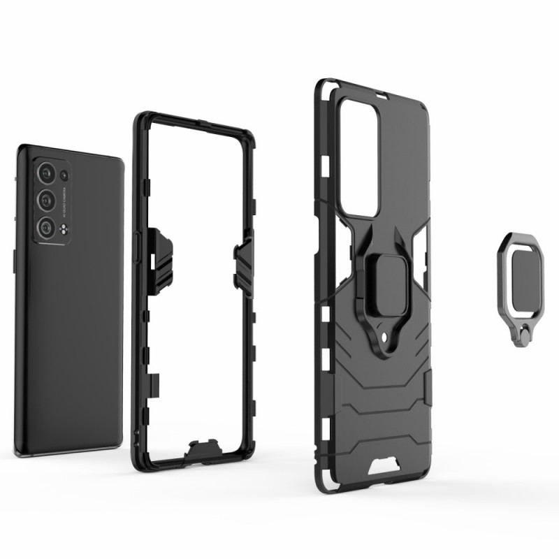 Capa Para Oppo Reno 6 Pro 5G Suporte De Anel Giratório