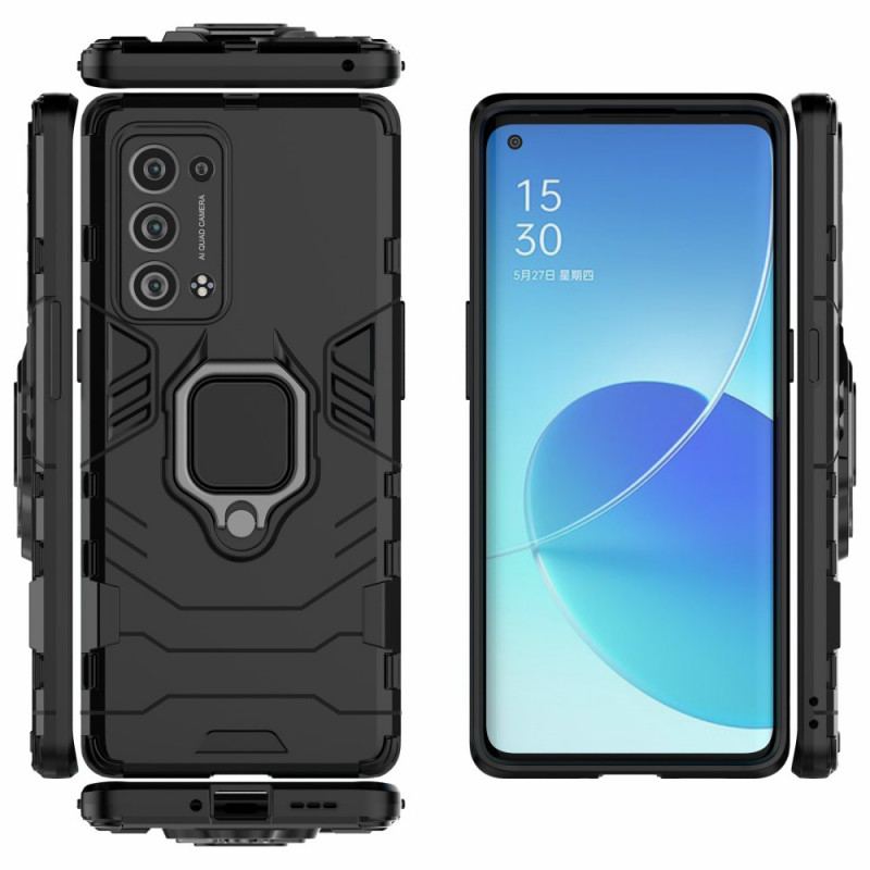 Capa Para Oppo Reno 6 Pro 5G Suporte De Anel Giratório