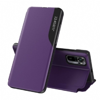 Capa De Celular Para Xiaomi Redmi Note 10 5G Couro Sintético Texturizado