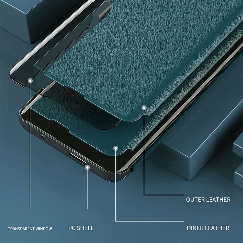 Capa De Celular Para Xiaomi Redmi Note 10 5G Couro Sintético Texturizado