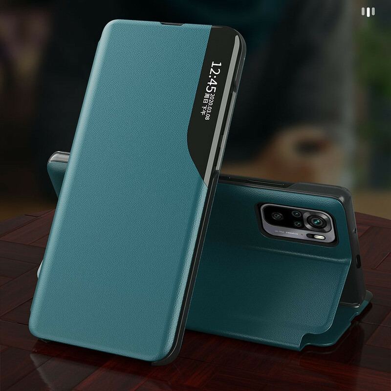 Capa De Celular Para Xiaomi Redmi Note 10 5G Couro Sintético Texturizado