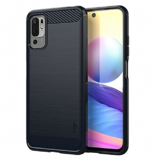 Capa De Celular Para Xiaomi Redmi Note 10 5G Fibra De Carbono Escovada Mofi