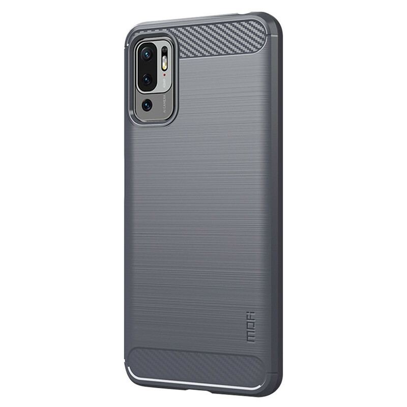 Capa De Celular Para Xiaomi Redmi Note 10 5G Fibra De Carbono Escovada Mofi