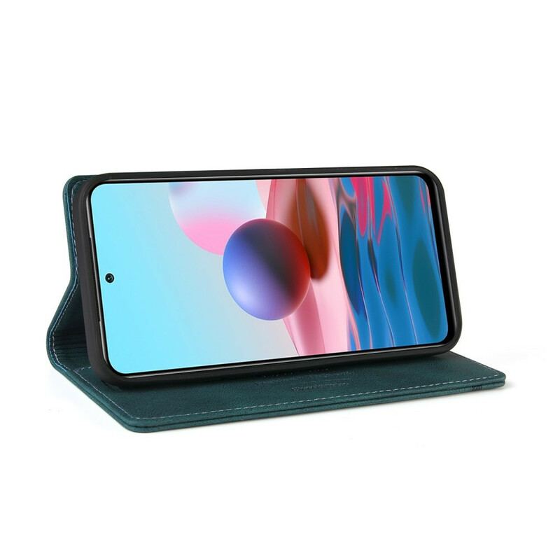 Capa De Celular Para Xiaomi Redmi Note 10 5G Flip Couro Sintético Gq.utrobe