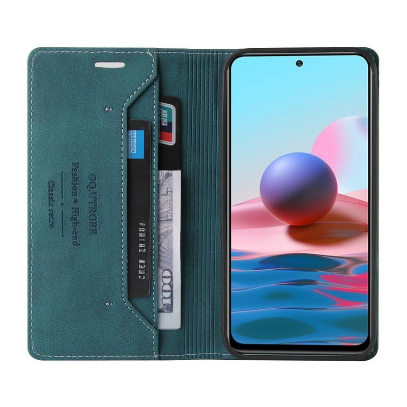 Capa De Celular Para Xiaomi Redmi Note 10 5G Flip Couro Sintético Gq.utrobe