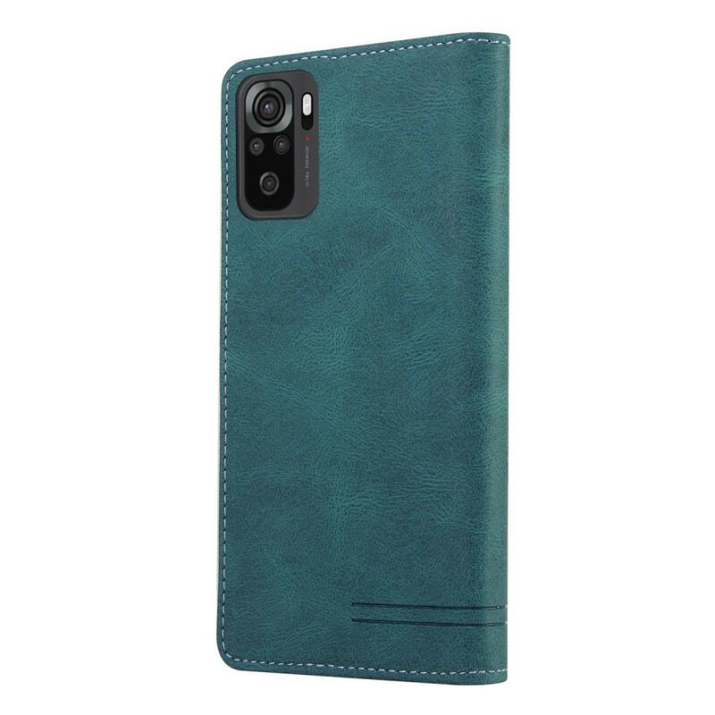 Capa De Celular Para Xiaomi Redmi Note 10 5G Flip Couro Sintético Gq.utrobe