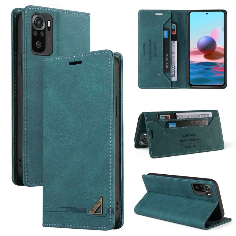 Capa De Celular Para Xiaomi Redmi Note 10 5G Flip Couro Sintético Gq.utrobe