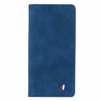 Capa De Celular Para Xiaomi Redmi Note 10 5G Flip Estilo De Couro Tricolor