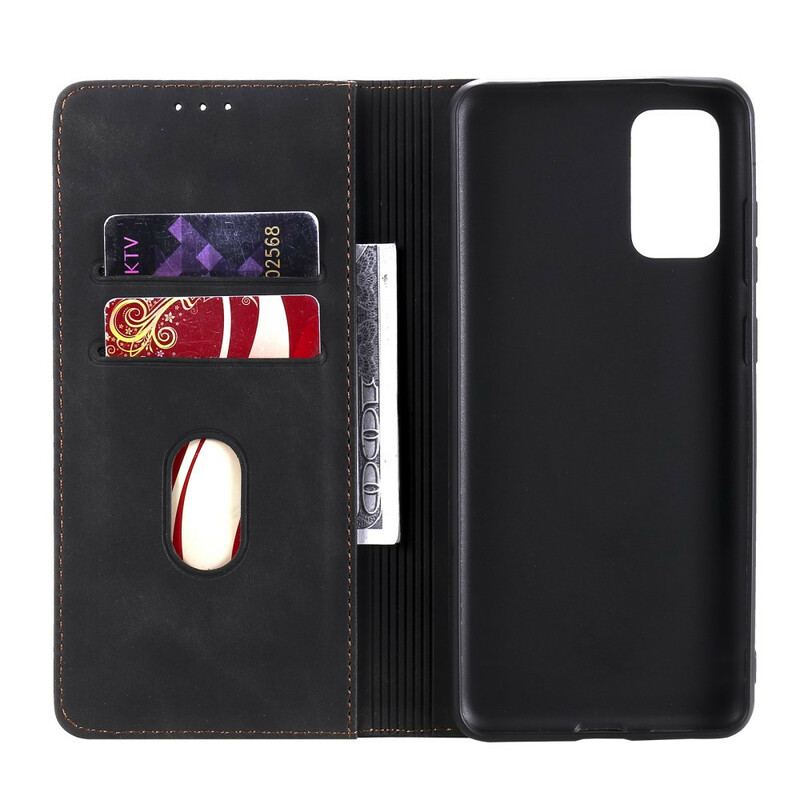 Capa De Celular Para Xiaomi Redmi Note 10 5G Flip Estilo De Couro Tricolor