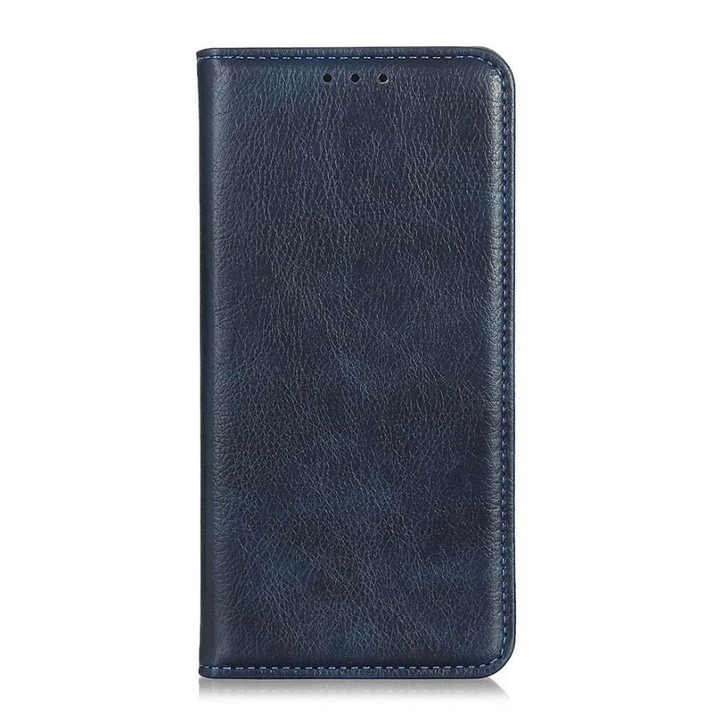 Capa De Celular Para Xiaomi Redmi Note 10 5G Flip Lichia Textura De Couro Dividido