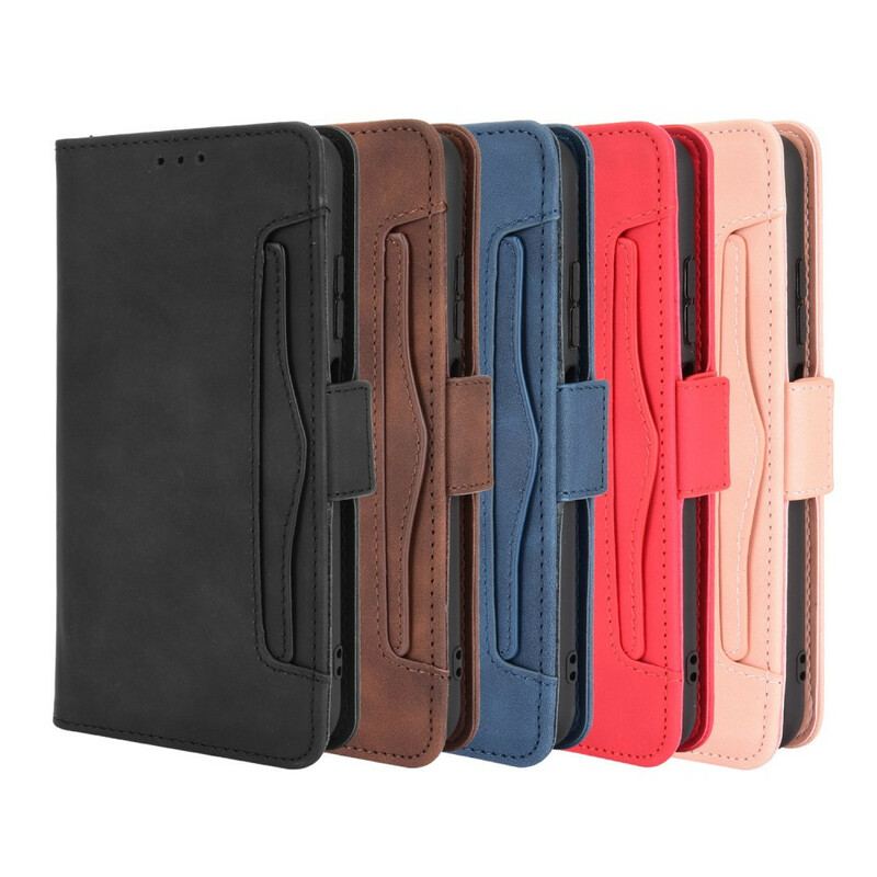 Capa De Couro Para Xiaomi Redmi Note 10 5G Cartões Múltiplos