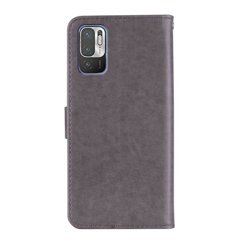 Capa De Couro Para Xiaomi Redmi Note 10 5G Coruja E Charme