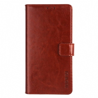 Capa De Couro Para Xiaomi Redmi Note 10 5G Idewei