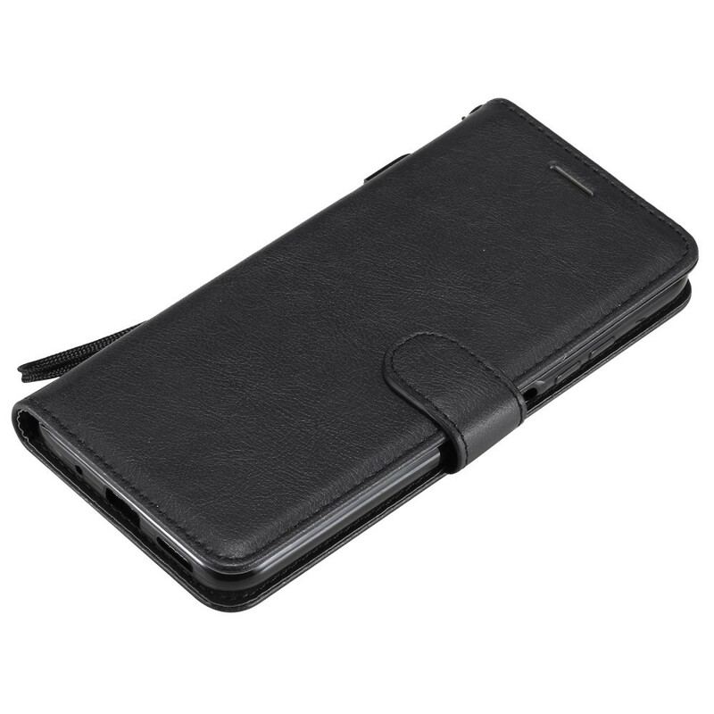 Capa De Couro Para Xiaomi Redmi Note 10 5G Monocromático