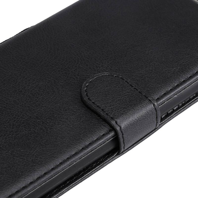 Capa De Couro Para Xiaomi Redmi Note 10 5G Monocromático