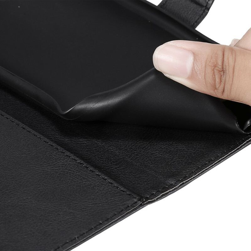 Capa De Couro Para Xiaomi Redmi Note 10 5G Monocromático