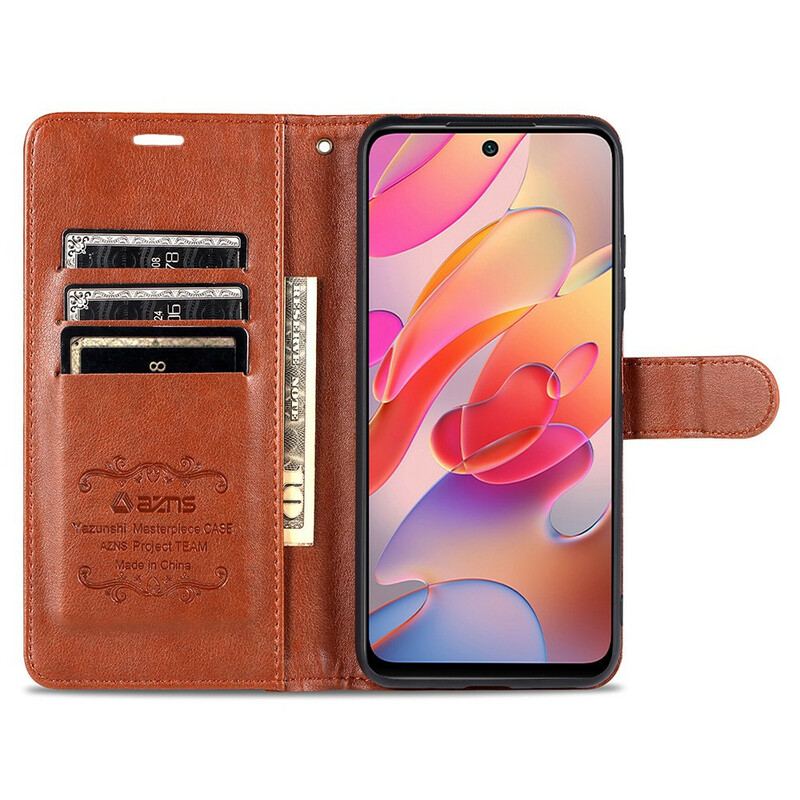 Capa Flip Para Xiaomi Redmi Note 10 5G Azns Luxo