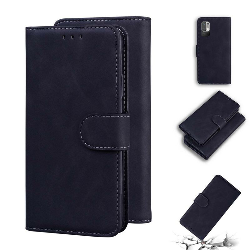 Capa Flip Para Xiaomi Redmi Note 10 5G Costura Vintage