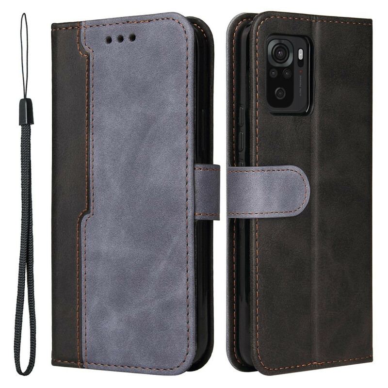 Capa Flip Para Xiaomi Redmi Note 10 5G Dois Tons